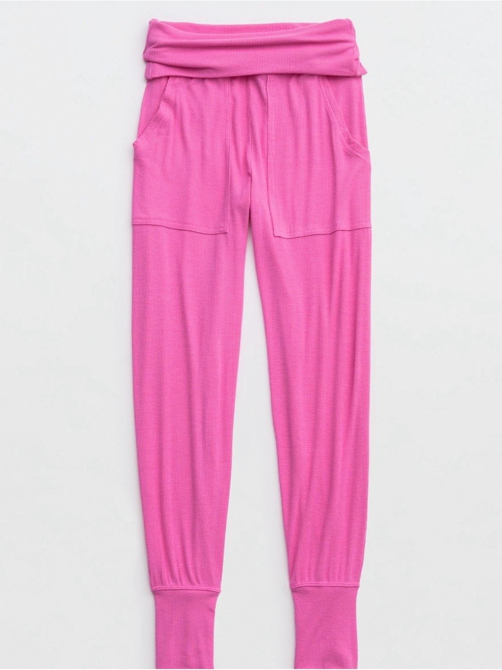 🌸Aerie real soft ribbed foldover jogger